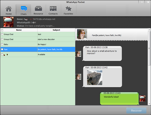 WhatsApp Pocket Screenshot