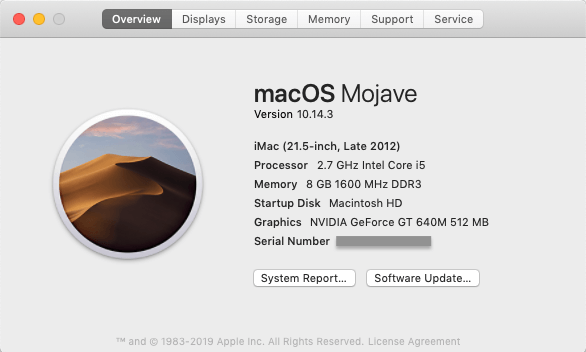 macOS Mojave update time out