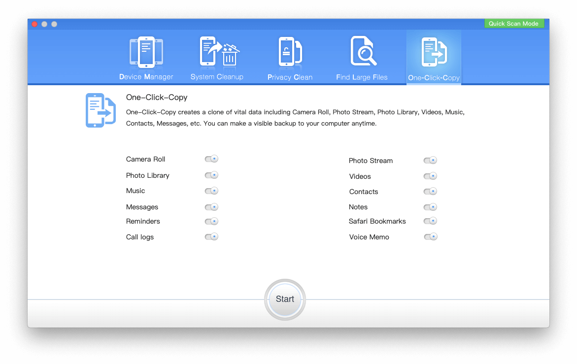 backup iPhone data