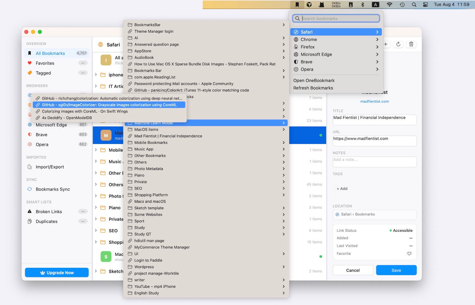 bookmark quick access bookmarks