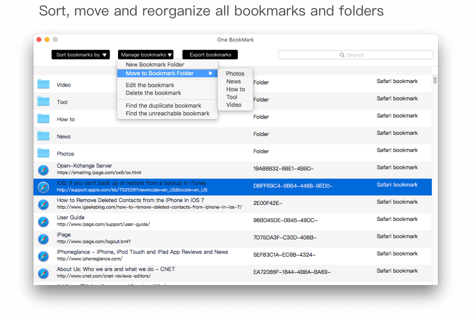 safari bookmarks sync windows