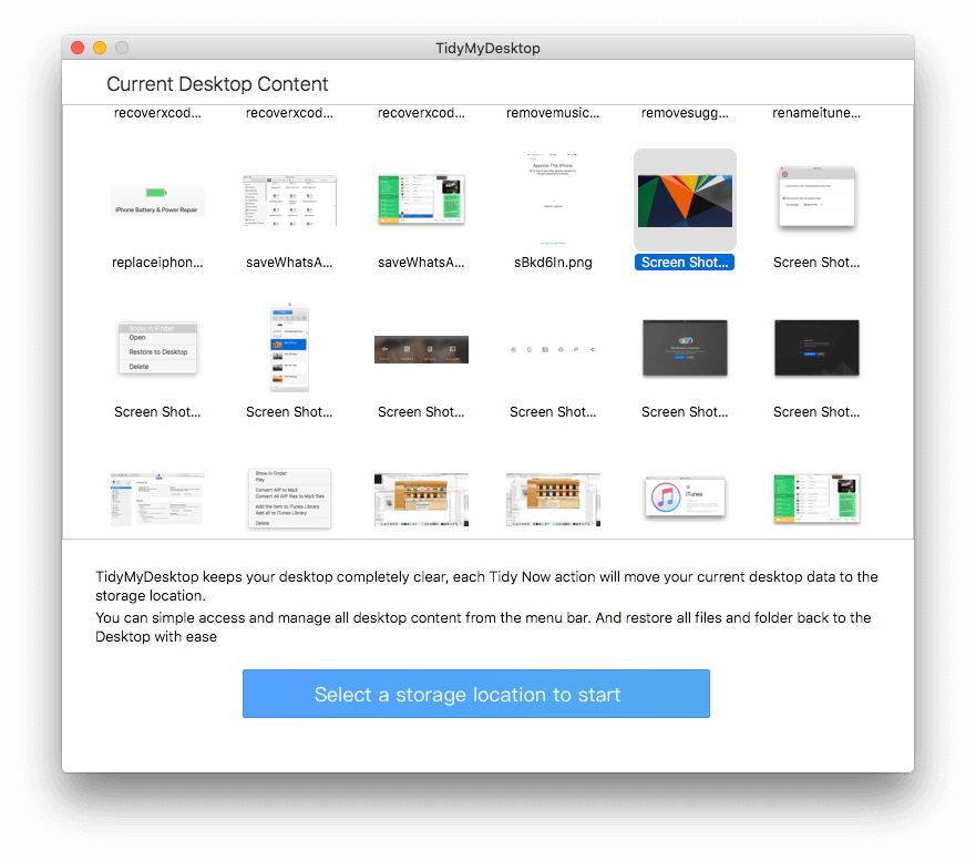 tidy mac desktop software