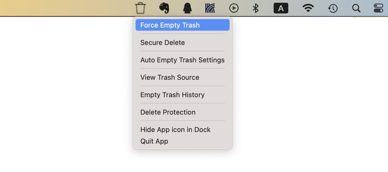 Use Better Trash to Force Delete folder