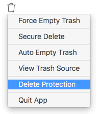 trash delete protect