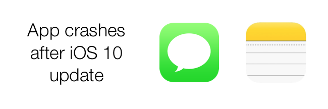 iOS 10 app crash