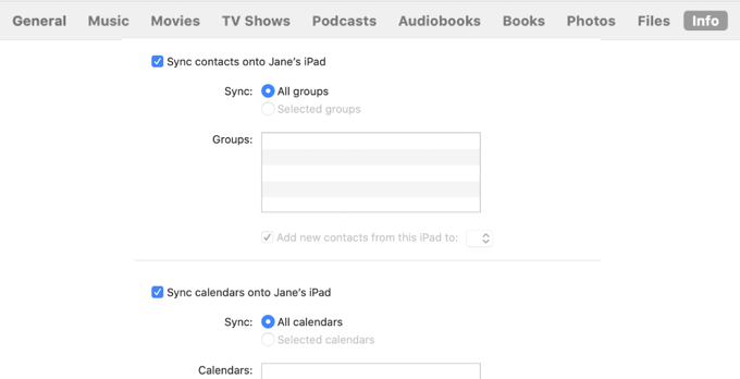 iPhone contacts sync issue