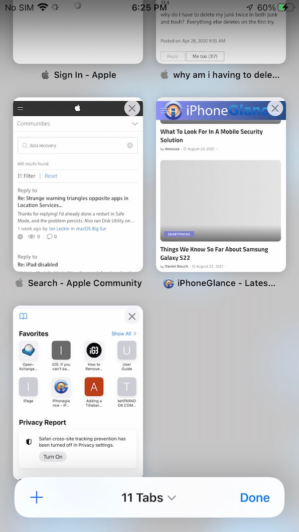 new safari in ios 15