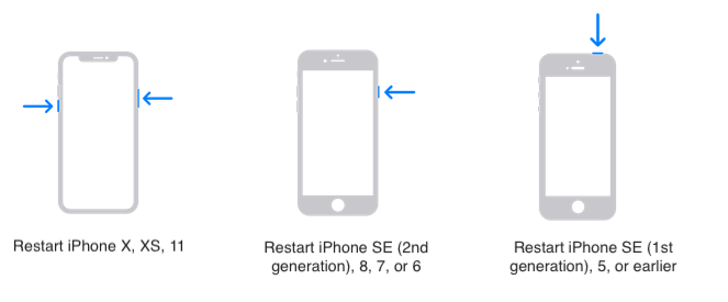 foce shut up iPhone device