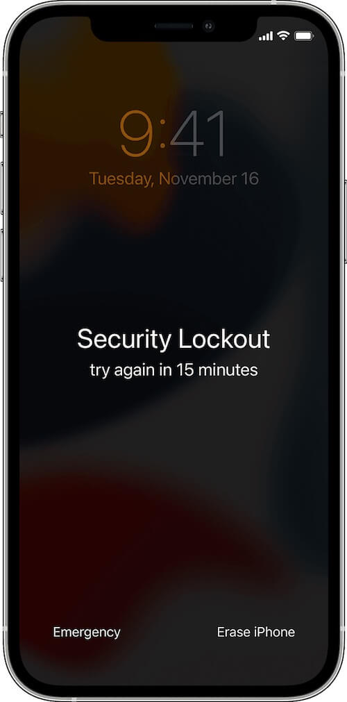 How to fix Security Lockout on iPhone screen?