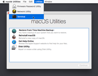 disable the SIP(System Integrity Protection) on macOS