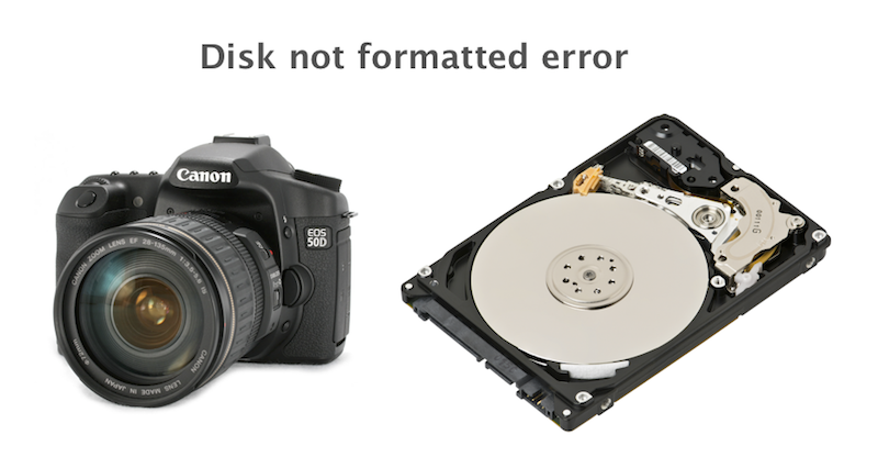 disk format error