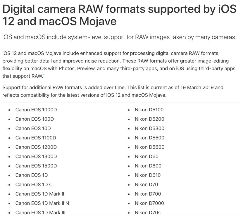 raw photo on macOS