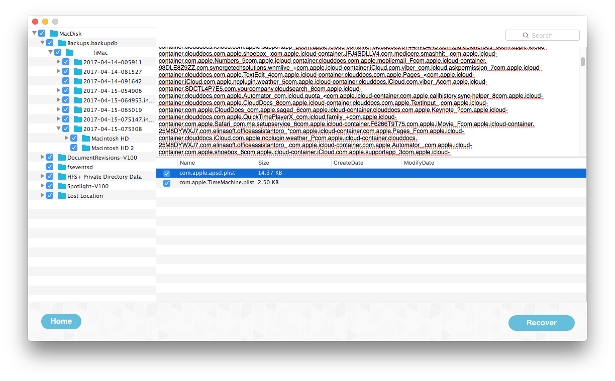 recover time machine backup