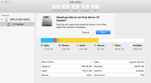 repair mac os disk