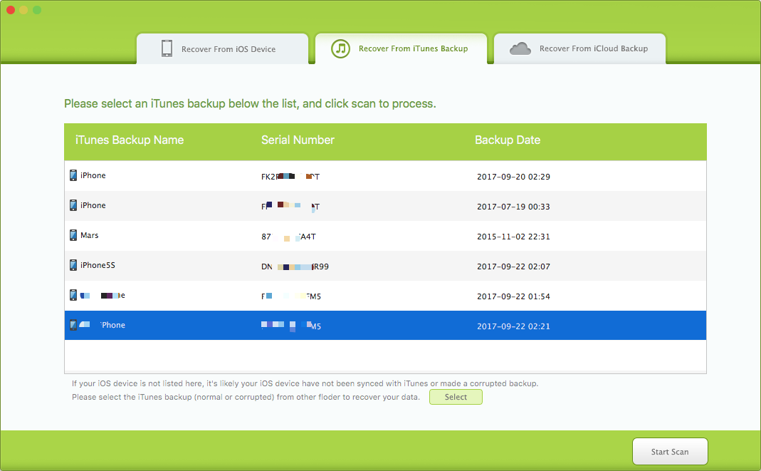 recover iPhone data