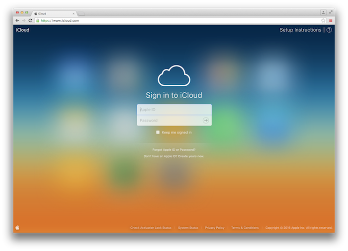 login icloud