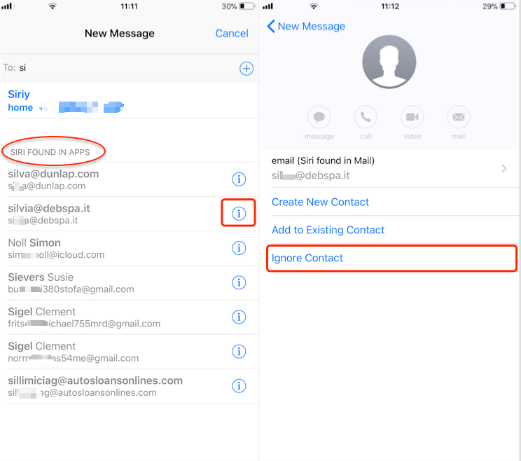 remove suggest contacts