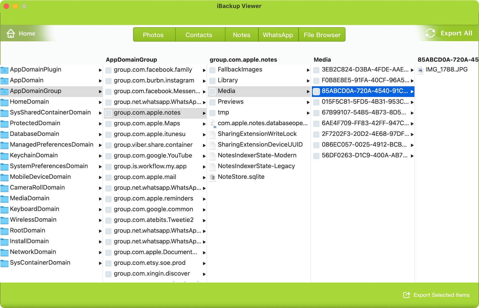 Extract the Call Recording with iBackup Viewer