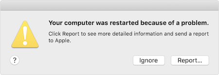 mac crash message