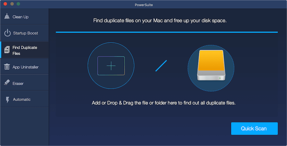 Remove duplicate photos with PowerSuite
