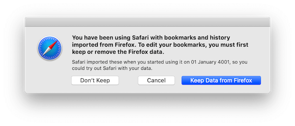 can't edit safari bookmarks