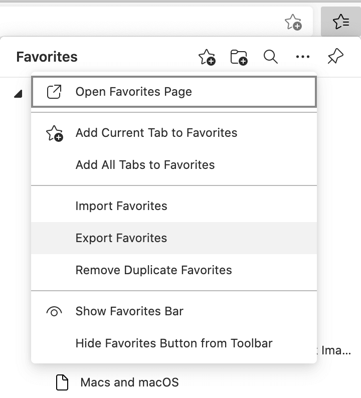 sync bookmarks with safari