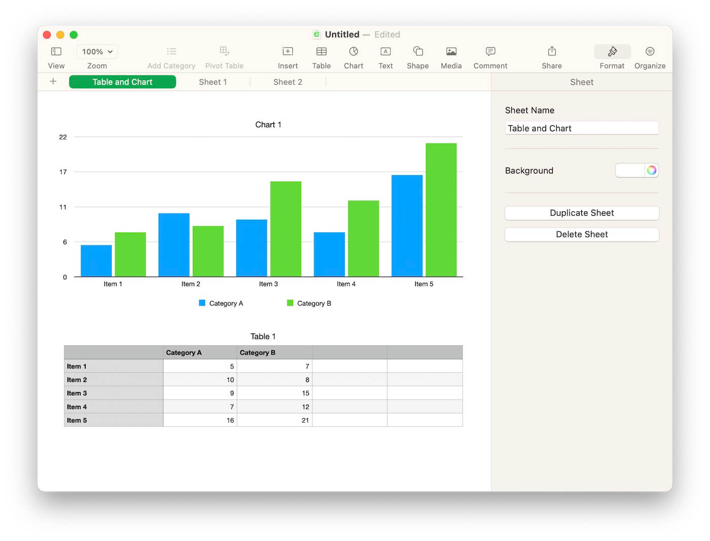  Apple Numbers Files and data