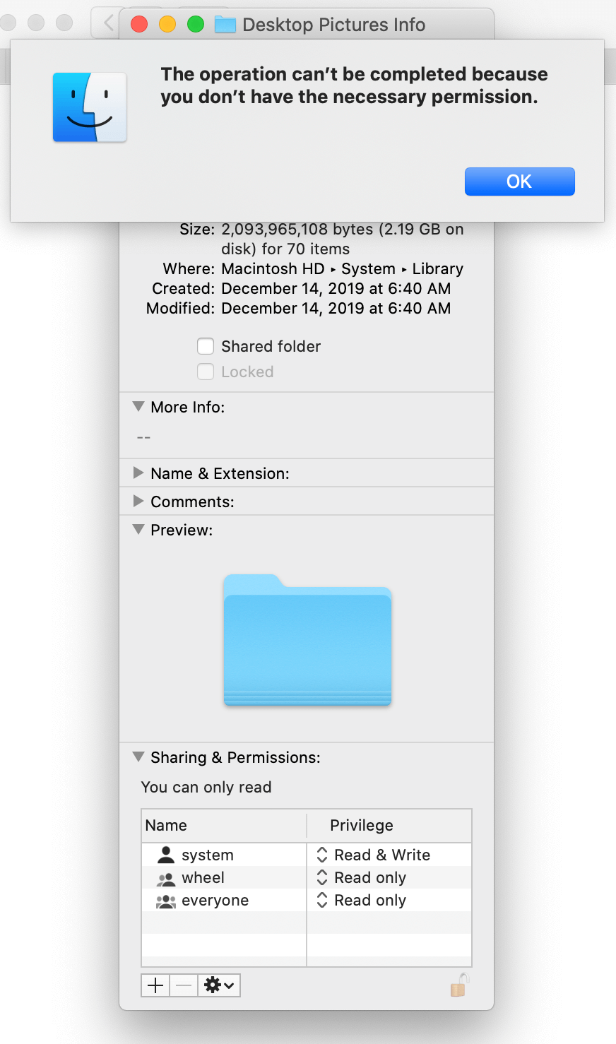 change desktop pciture folder on mac