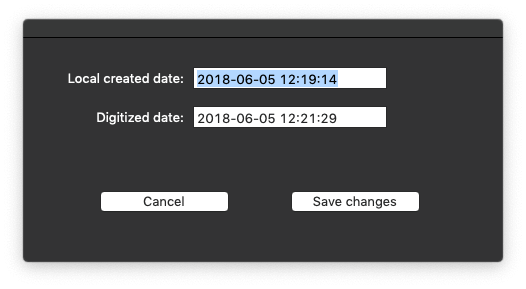 Change the photo and video Date