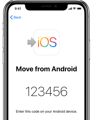 move android data to iPhone