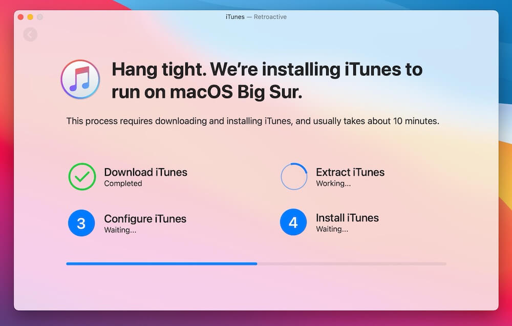 install itunes with retroactive