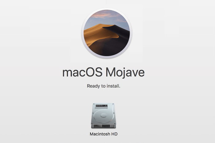 how to fix when macOS mojave can't install