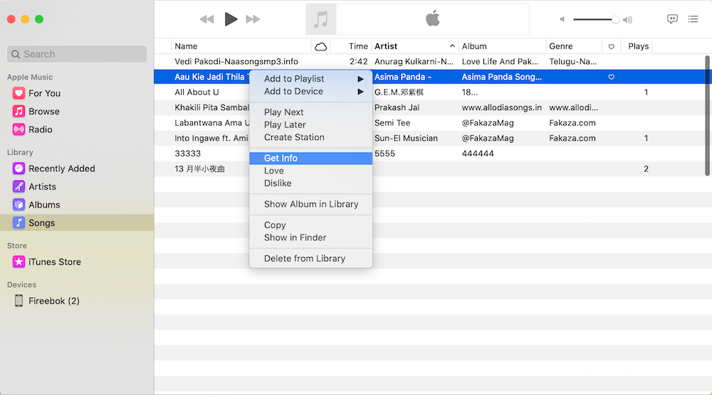 add artwork in Music on Mac