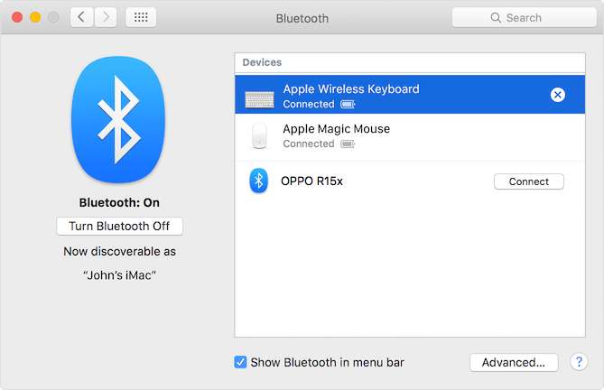pair bluetooth devices on Mac