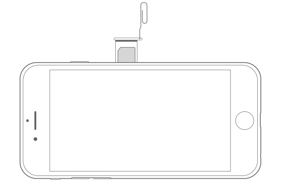 Take out the Sim card and put it back in iPhone