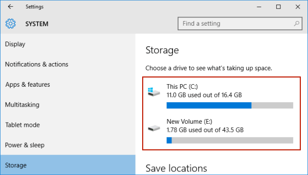 Free up storage on PC