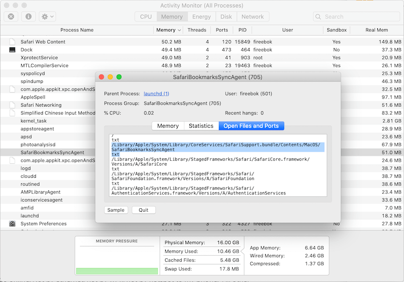 use active monitor to find process location