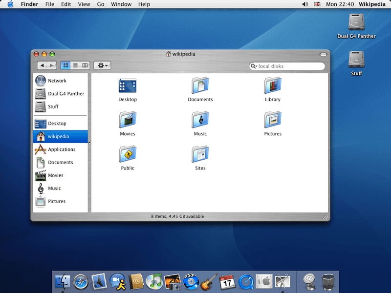 Mac OSX 103 Panther