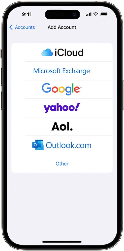 add mail account