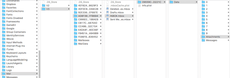 manage and control mail attachment on mac