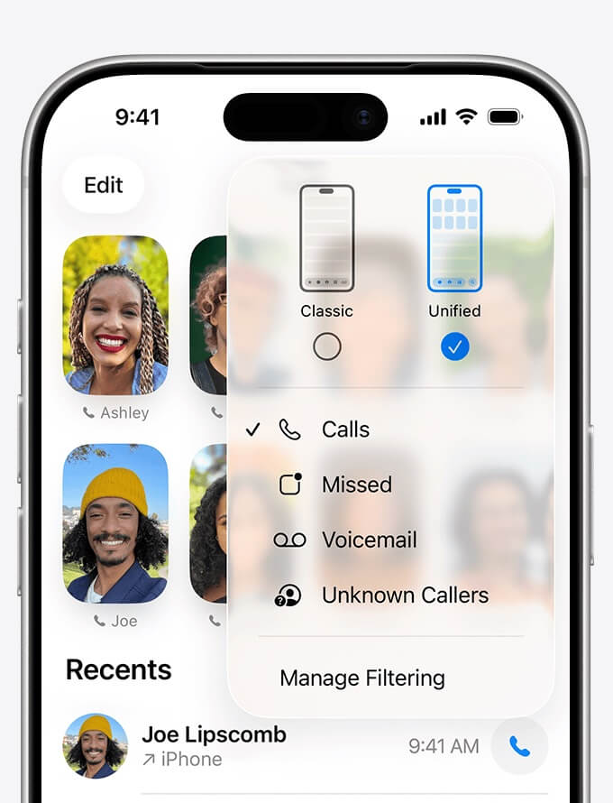 New Call Layout on iPhone