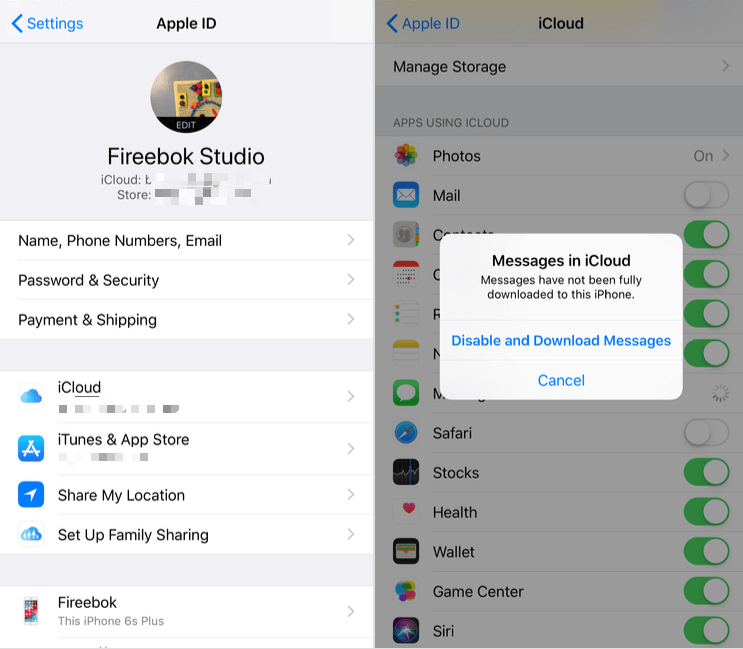 How to fix Messages combines two contacts into on thread after iOS 12 update?