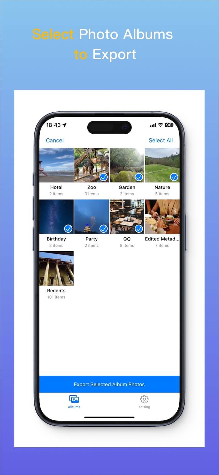 export iphone photos with Photosdrive