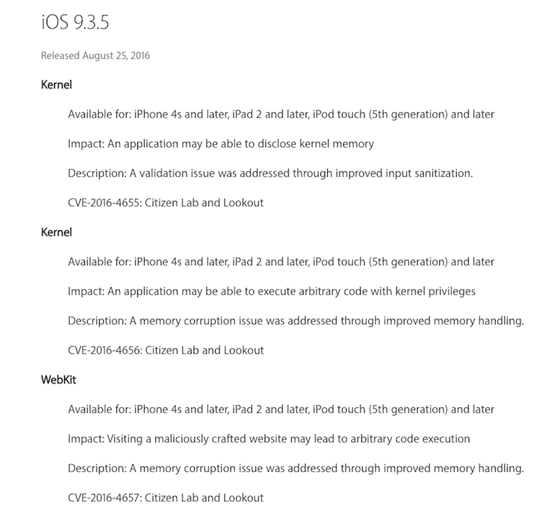 ios 9.3.5 detail