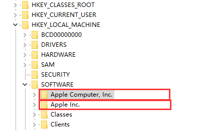 delete itunes 32 regisry