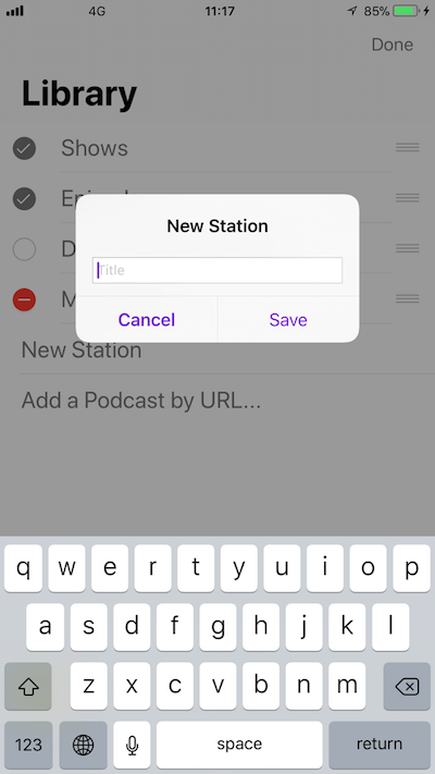 new station