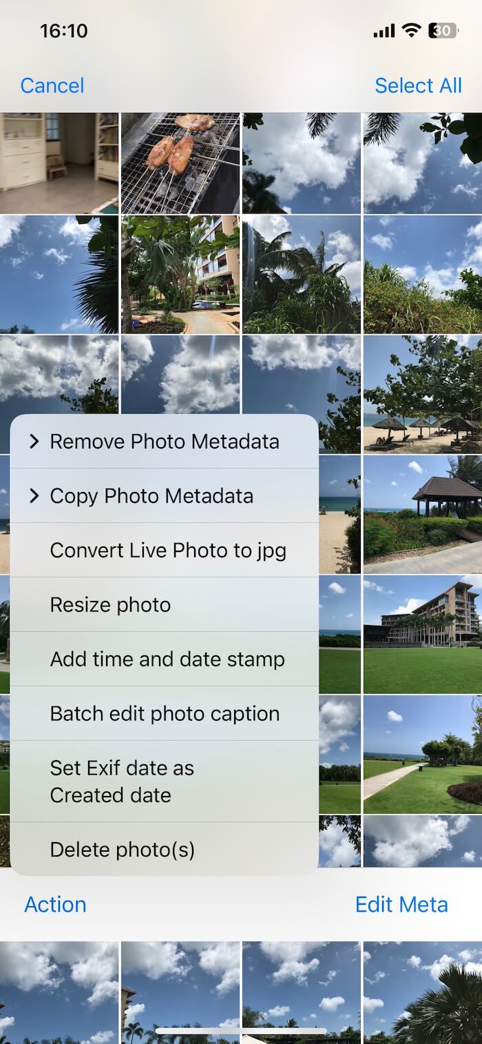 set exif date to created date