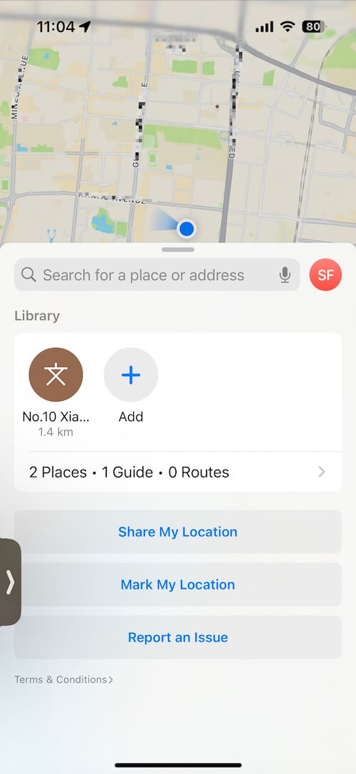 Share Your Location Using Apple Maps