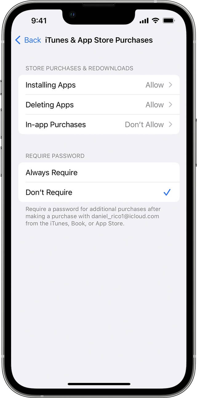 Stop teens from downloading apps
