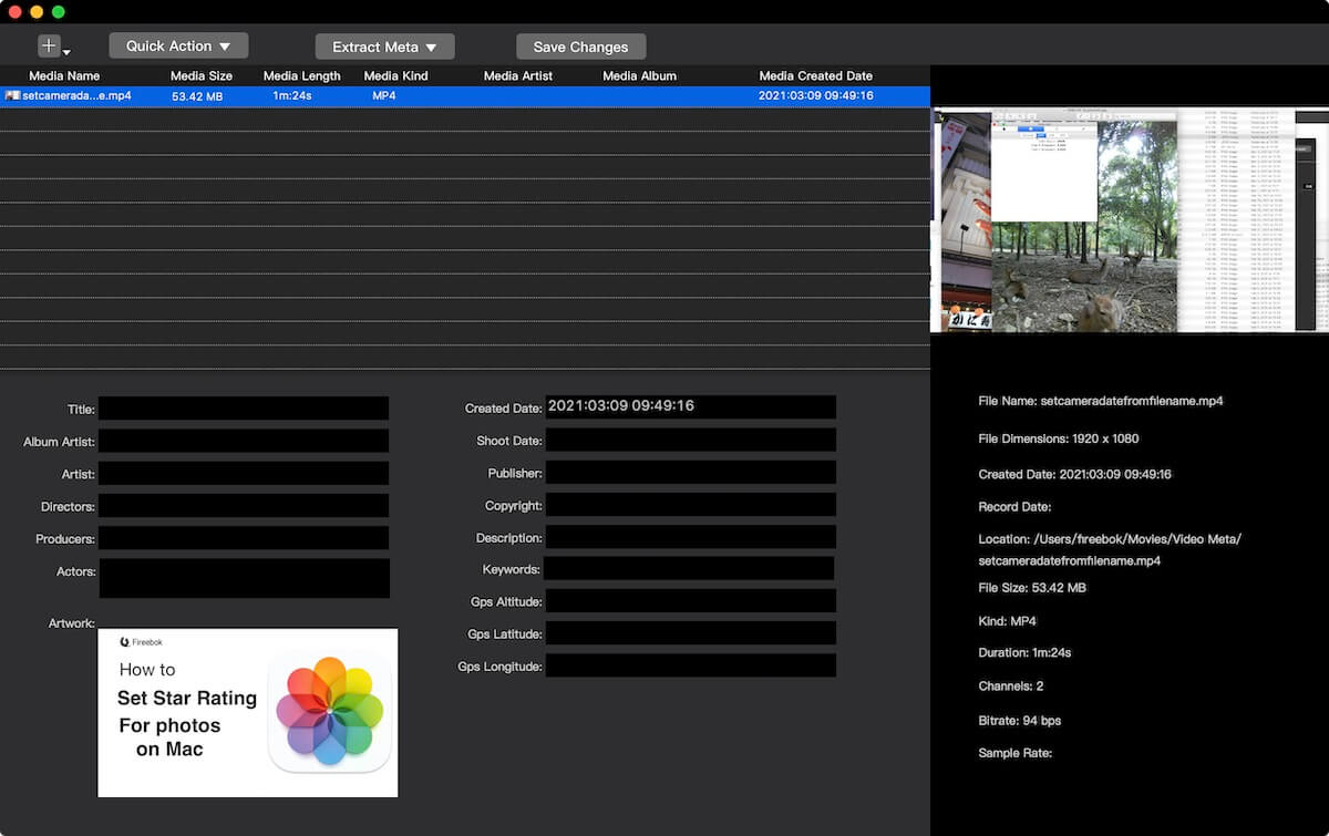 Set Video Thumbnail with Media Meta